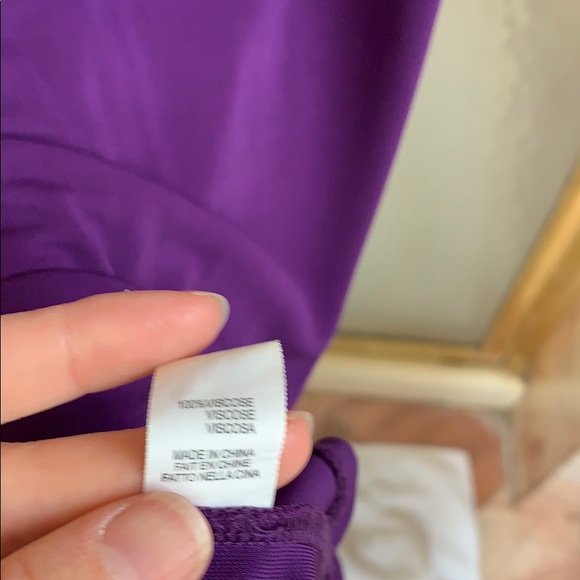 Purple dress size 0Halston - Picture 5 of 5
